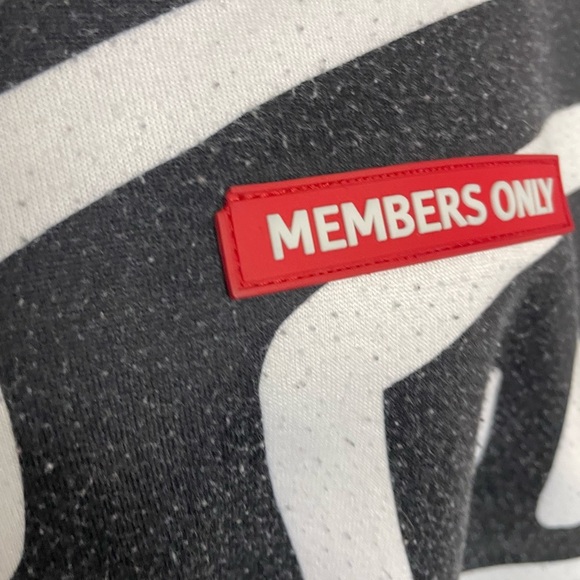 Keith Haring x Members Only Sweatshirt Hoodie Black White Size Medium - Picture 2 of 7